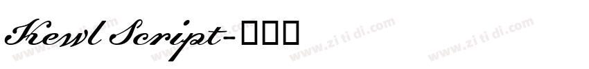 Kewl Script字体转换